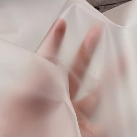 Transparent TPU tissu blanc PVC imperméable bricolage Perspective vêtements imperméable sacs décor plastique concepteur tissu 0.1/0.3mm ► Photo 1/6