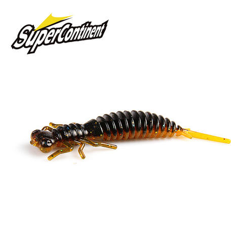 Supercontinent Larve Leurres Souples 20 pièces 15pcsArtificial Leurres De Pêche Ver Silicone Basse Brochet Leurre Swimbait Jigging En Plastique ► Photo 1/6