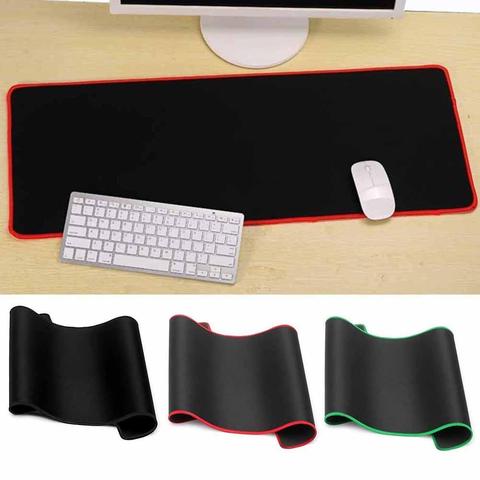 Tapis de souris d'ordinateur tapis de souris de jeu grand coussin de souris XXL XL pour PC Gamers bureau tapis de souris noir grande taille tapis de clavier Durable ► Photo 1/6