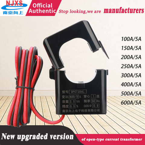 Transformateur de courant à noyau fendu pince CT capteur OPCT35AL-200A 400A 500A 600A/5A pince transformateur de courant ca rétractable 3 phases ► Photo 1/6