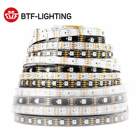 WS2815 DC12V WS2812B WS2813 LED Bande Lumineuse RVB Adressable Individuellement LED Lumières Double Signal 1m 5m 30 60 144 LED s IP30 65 67 ► Photo 1/6