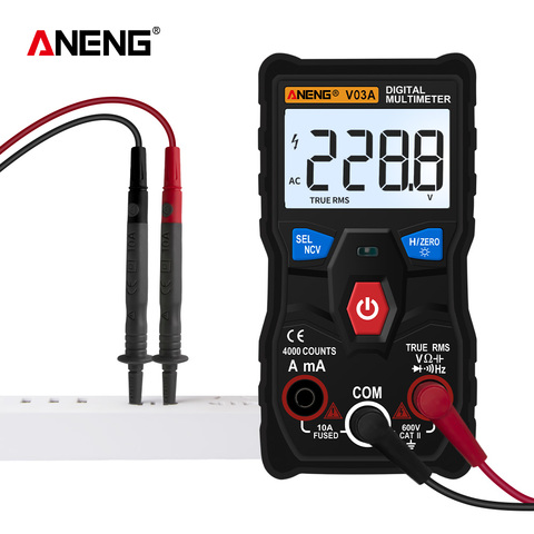 ANENG – multimètre numérique professionnel V03A, testeur de tension AC/DC, de courant, voltmètre de capacité de Transistor automatique, outils de test d'ampère ► Photo 1/6