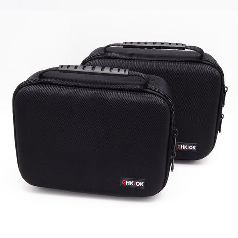 GHKJOK-sac de rangement multicouches grande taille en néoprène, sac de rangement pour gadgets numériques multicouches, grande taille 3.5 pouces, étui organisateur de voyage pour HDD, Flash USB caméra ► Photo 1/6