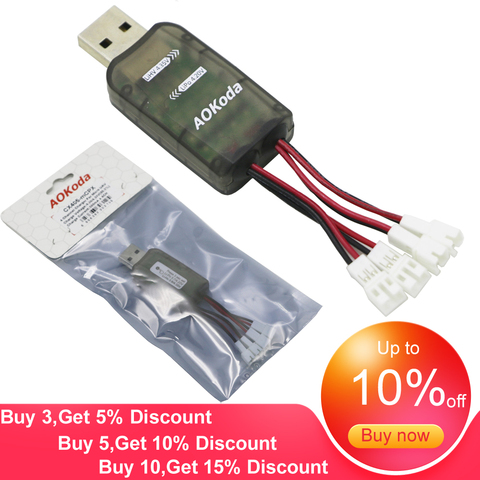 Chargeur de batterie RC, chargeur de batterie de haute qualité AOKoda CX405 4CH Micro USB pour batterie 1S/3.7V Lipo LiHV ► Photo 1/5