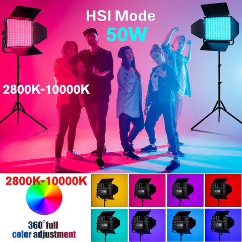 Sokani X50 panneau LED RGB Kit de lumière vidéo 2800K-10000K lumière de Studio pour la photographie à intensité réglable avec des lumières à distance rvb pour les Photos ► Photo 1/1