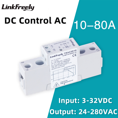 Mini Module intelligent de carte relais à semi-conducteurs, SSR DC contrôle AC 5V 12V 24VDC entrée 220V 250V AC sortie interrupteur de relais électrique Din ► Photo 1/6