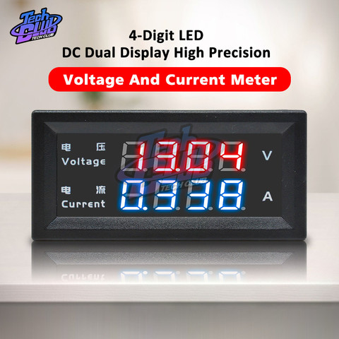 Mini voltmètre numérique M4430 à double affichage LED, 0.28 pouces, ammètre DC 0-200V 10A, testeur de tension et de courant ► Photo 1/6