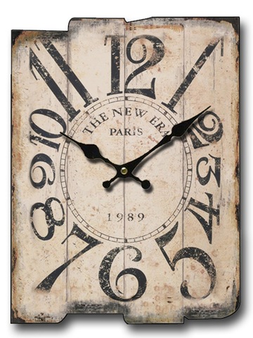 Grand carré horloge murale rétro bois créatif Vintage horloges mur décor à la maison Shabby Chic silencieux montre murale Orologio Da Parete D079 ► Photo 1/6