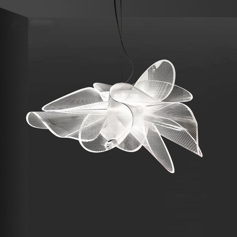 Suspension design italien moderne Led acrylique fleur lampe à main pour salon chambre salle à manger nordique décor Luminaire ► Photo 1/6