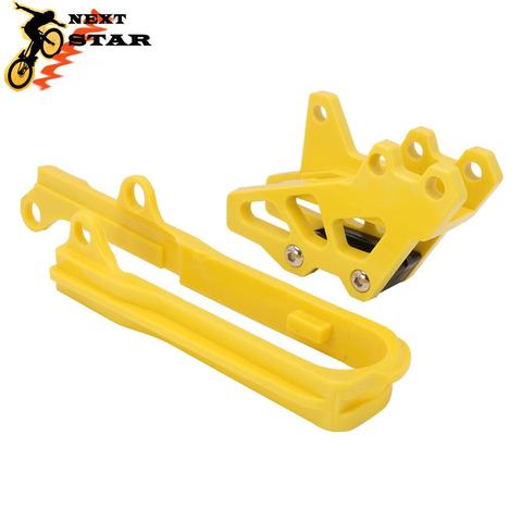 Guide de protection de chaîne de moto en plastique ABS + curseur de chaîne à bras oscillant pour Suzuki DRZ400 DRZ400E DRZ 400 400E 400S 2000-2017 ► Photo 1/6