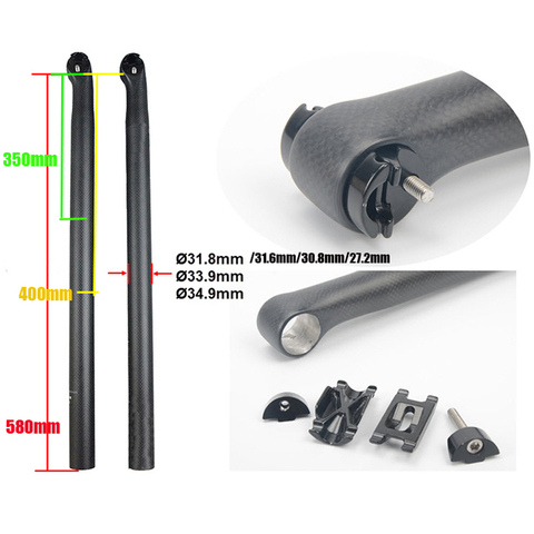 Pièces de tige de selle en alliage pour vélo de route et vtt, pièce de rechange pour tige de selle pliable, 27.2, 30.8, 31.6, 31.8, 33.9, 34.9mm ► Photo 1/6