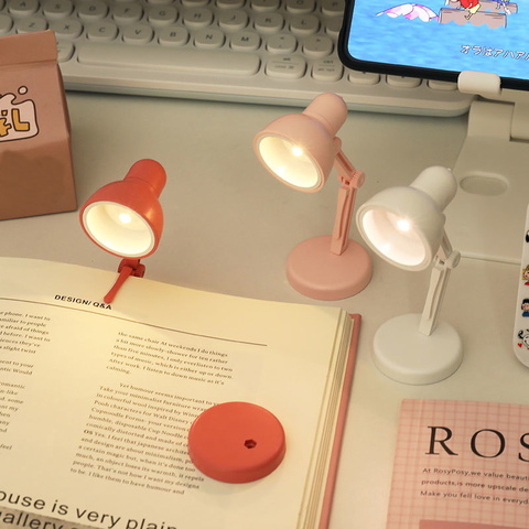 LED Lampe de Table Mini Pliable Nuit Lecture Livre Lampes pour La Maison Chambre Ordinateur Portable Bureau D'ordinateur Portable Veilleuses De Protection des Yeux ► Photo 1/6