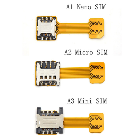 Adaptateur hybride Double carte Micro SD Nano Sim, Extension pour Xiaomi, Redmi, Samsung, Huawei ► Photo 1/6