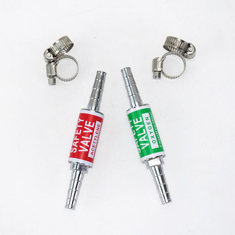 Soupape de sécurité anti-retour oxygène acétylène/carburant soudage/torche de coupe 8mm ou 6mm tuyau flamme Buster ► Photo 1/6