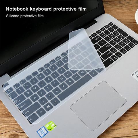 Imperméable à l'eau portable clavier film de protection ordinateur portable clavier couverture 15.6 17 14 ordinateur portable clavier couverture silicone anti-poussière film ► Photo 1/6