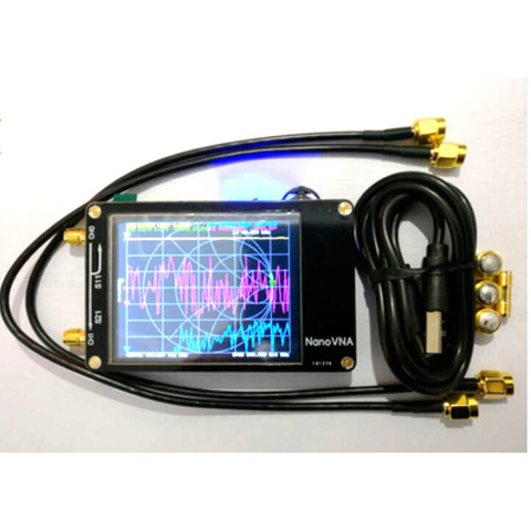 Livraison gratuite NanoVNA VNA 2.8 pouces LCD HF VHF UHF UV vecteur analyseur de réseau 50KHz ~ 900MHz analyseur d'antenne batterie intégrée ► Photo 1/5