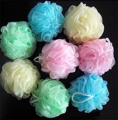 1pc boule de bain baignoire baignoires serviette de bain nettoyage maille douche lavage éponge produit lavage corps outil accessoire bain fleur ► Photo 1/2