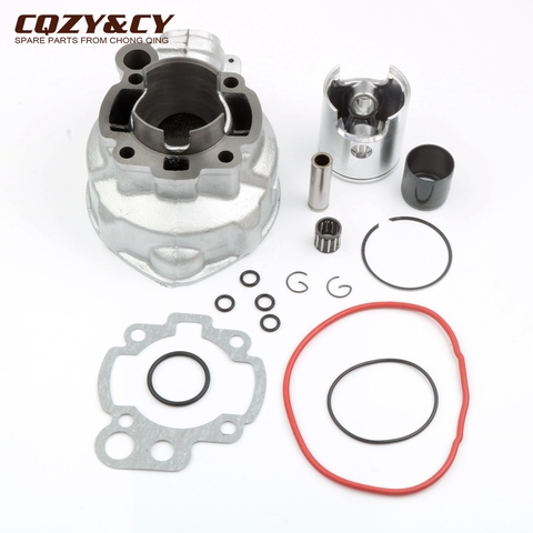 Kit cylindre 2 temps AM6 49mm/90cc, pièces détachées pour moteur 2 temps pour moto Peugeot XP6, XPS, XR6, 50cc Minarelli ► Photo 1/6