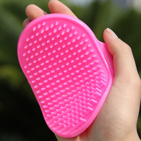 Brosse de bain pour animaux domestiques, peigne pour chiens et chats, gant en caoutchouc, toilettage des poils, Massage, douche pour chiens, livraison directe ► Photo 1/6