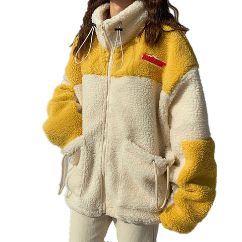 Sweat chaud et doux en molleton pour femme, Streetwear en peluche, ample, avec grandes poches, à cordon de serrage, automne et hiver pull à capuche ► Photo 1/6
