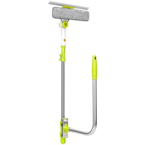 Brosse de nettoyage de verre de nettoyage de fenêtre télescopique de grande hauteur améliorée à chaud pour laver les outils de nettoyage de ménage de brosse de poussière de fenêtre ► Photo 1/6