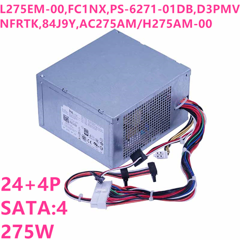 Alimentation électrique pour Dell ATX 390, 790, 990, 3010, 9010, 7010, 275W, L275EM-00, FC1NX, PS-6271-01DB, B275AM-00, AC275AM-00, H275AM-00, nouveau ► Photo 1/6