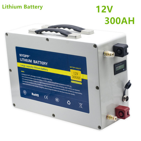 Batterie au Lithium 12V 300AH batterie au lithium-ion 12v 300ah batteries 300ah pour moteur électrique du navire, RV, MPPT solaire ► Photo 1/6