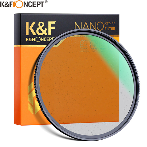 K & F Concept noir brume 1/4 lentille filtre effets spéciaux pour tirer des vidéos comme des films 49mm 52mm 58mm 62mm 67mm 77mm 82mm ► Photo 1/1