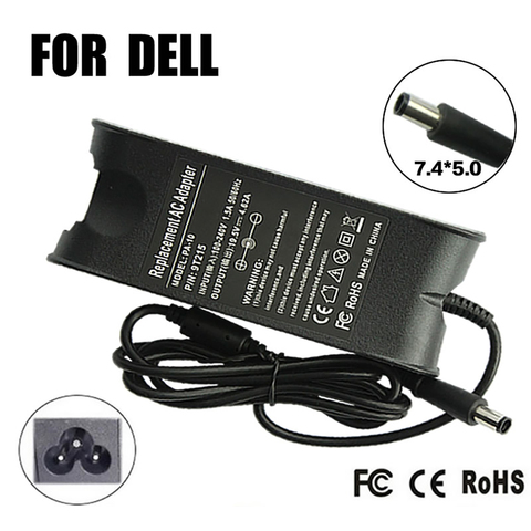 Chargeur adaptateur secteur pour ordinateur portable, 19.5V, 4,62 a, 90W, pour Dell Inspiron N5030, N5110, N7010, N5010D, 1440, PP25L, PP41L, PP42L, E1501, 1470, 1464 ► Photo 1/6