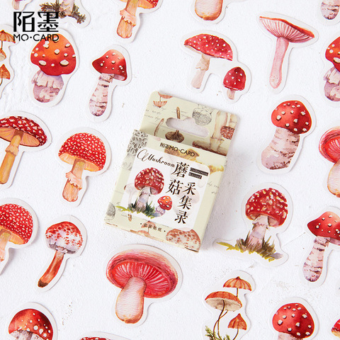 Autocollants décoratifs Kawaii de collection de champignons pour Album journal intime, étiquette de bâton de Scrapbooking ► Photo 1/5