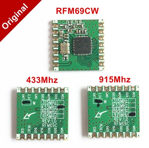 Module émetteur-récepteur RF HopeRF, ORIGINAL, RFM69, RFM69C, RFM69CW, 13DBM, 433/868/915Mhz ► Photo 1/2