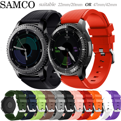 Bracelet pour Samsung Galaxy watch, 46mm/42mm/active 2 gear S3 Frontier/huawei watch gt 2e/2/amazfit bip/gts, 20/22mm ► Photo 1/6