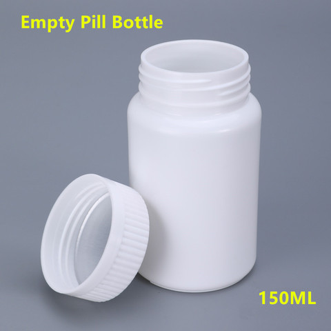 Flacon en plastique vide de 150ML avec couvercle, contenant de qualité alimentaire pour capsules, pilule, flacon rechargeable, lot de 20 pièces ► Photo 1/6