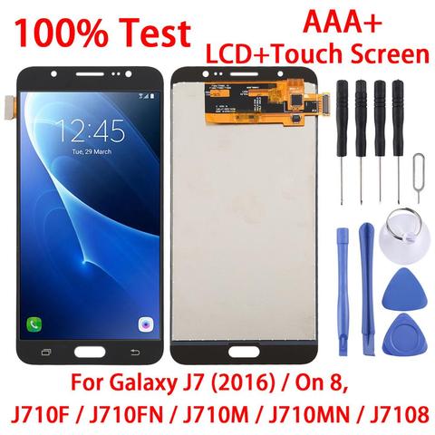 Écran LCD pour Samsung Galaxy J7(2016)/On 8,J710F/J710FN/J710M/J710MN/J7108 écran LCD + module d'assemblage complet du numériseur ► Photo 1/6