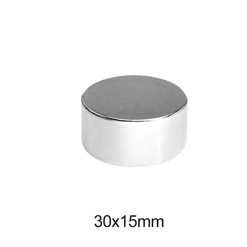 1/2/3/5 pièces 30x15mm néodyme fort aimants disque 30mm x 15mm Permanent rond aimant 30x15mm puissant aimant magnétique 30*15mm ► Photo 1/6