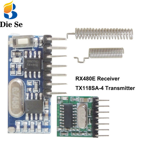 433 Mhz superhétérodyne RF transmetteur et récepteur Module commutateur pour Arduino uno module sans fil bricolage Kits 433 Mhz télécommandes ► Photo 1/6