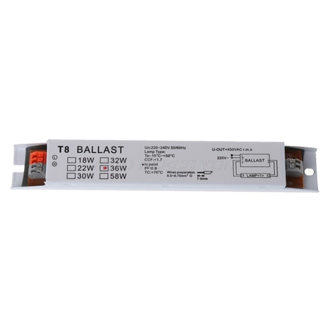 220-240V AC 36W large tension T8 Ballast électronique lampe fluorescente Ballasts livraison directe ► Photo 1/6