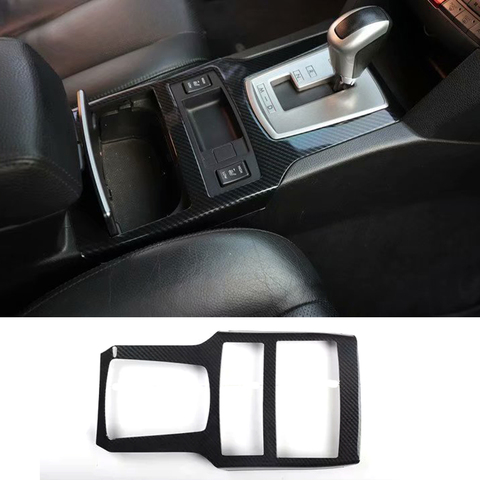 Panneau de changement de vitesse de voiture, autocollant de décoration de cadre pour Subaru Outback 2010 – 2014 LHD, accessoire de style ► Photo 1/3