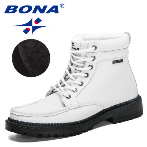 BONA – bottes de neige chaudes à lacets pour homme, baskets pour activités de plein air, haut de gamme, à la mode, nouvelle collection hiver 2022 ► Photo 1/6