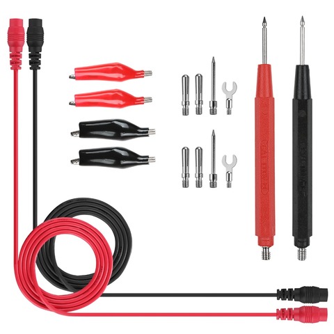 Multimètre numérique universel sonde Test conduit multi-mètre aiguille pointe testeur plomb sonde fil stylo câble multimètre palmes 16 pièces ► Photo 1/6