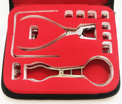 Perforateur de barrage dentaire, soins des dents, pince de perçage de trou de barrage dentaire pour dentiste, outils orthodontiques de laboratoire en caoutchouc ► Photo 1/6