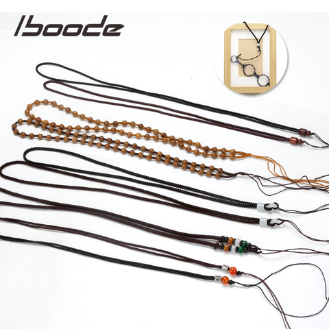 Iboode-chaînes pour lunettes de lecture, bretelles pour hommes et femmes rétro, chaîne en perles, sangle de cou ► Photo 1/6