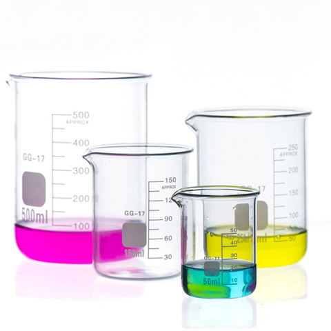 Béchers en verre pour produits chimiques, fournitures de laboratoire, capacité de 250 ml, 2000 ml ► Photo 1/6