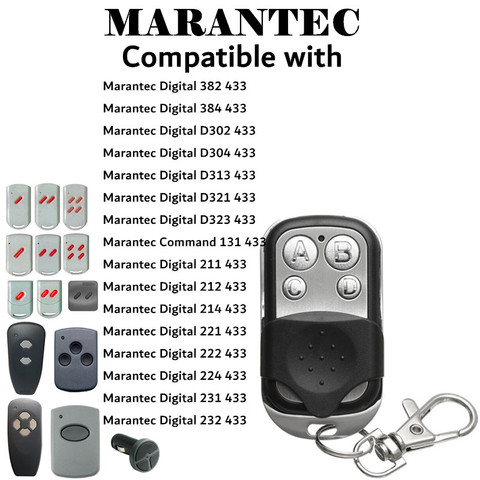 Télécommande numérique pour porte de Garage Marantec, 433.92MHz, 302, 304, 313, confort, 220, 250, 252 ► Photo 1/6