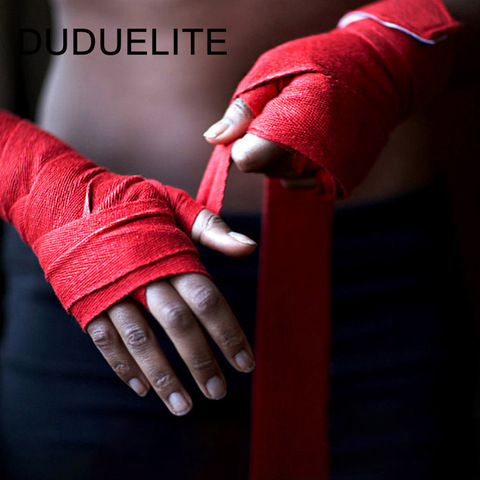 2 PIÈCES 1.5/2/3/5M Boxe Bandage De Boxe Mma Muay Thai Main Ceinture Ajustable D'entraînement au Combat Garde Élastique Bandage ► Photo 1/6