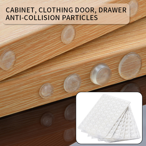 Pare-chocs de meubles adhésifs en Silicone, Protection de Surface pour porte murale, plancher en bois ► Photo 1/6