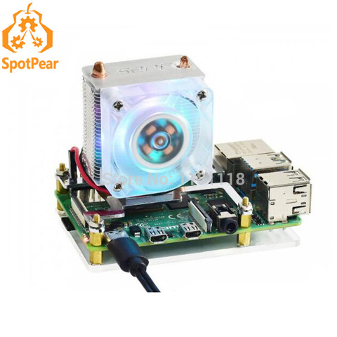 Ventilateur de refroidissement CPU Raspberry Pi, tour de glace, Super Dissipation thermique, pour Raspberry Pi 3B plus 4B ► Photo 1/6