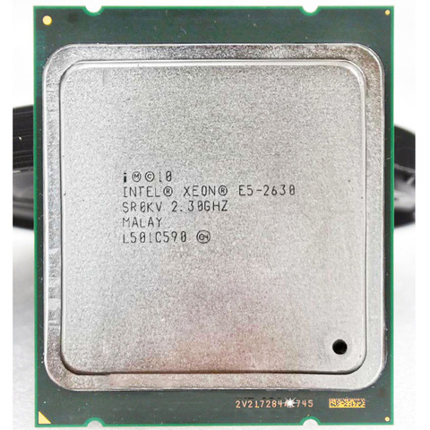 Intel – xeon e5 2630 E5-2630 intel xeon e5 2630 E5-2630 GHZ 2.3GHZ 7.2gt/s 2.3GHZ 7.2gt/s 15 mo SIX CORE LGA2011CPU adapté X79 ► Photo 1/2