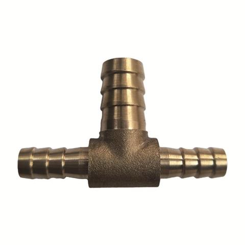 Raccord de tuyau en laiton en forme de T Tee 4mm 6mm 8mm 10mm 12mm 16mm Tube à 3 voies Barb adaptateur de connecteur d'accouplement en cuivre ► Photo 1/2