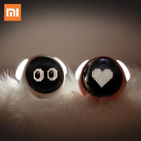 Youpin Xiaomi – réveil numérique LED multifonction, mignon, avec Expression, éclairage contrôlé par la voix, thermomètre de chevet, pour la maison ► Photo 1/6